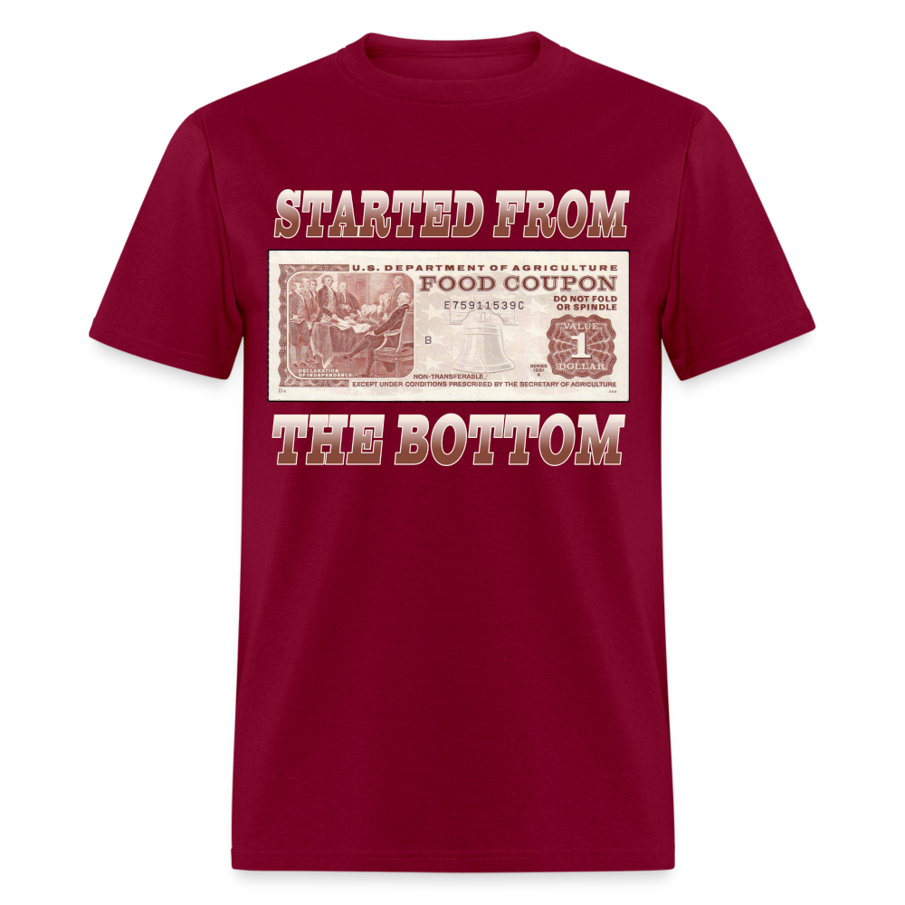 Started From The Bottom T-Shirt - burgundy