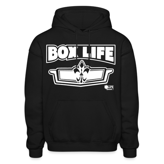 Box Life Whiteout Logo Hoodie - black