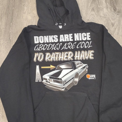 I'D Rather Have A Box Chevy caprice Adult Hoodie