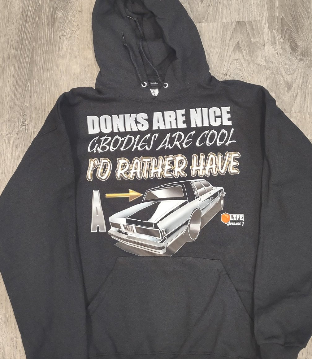 I'D Rather Have A Box Chevy caprice Adult Hoodie