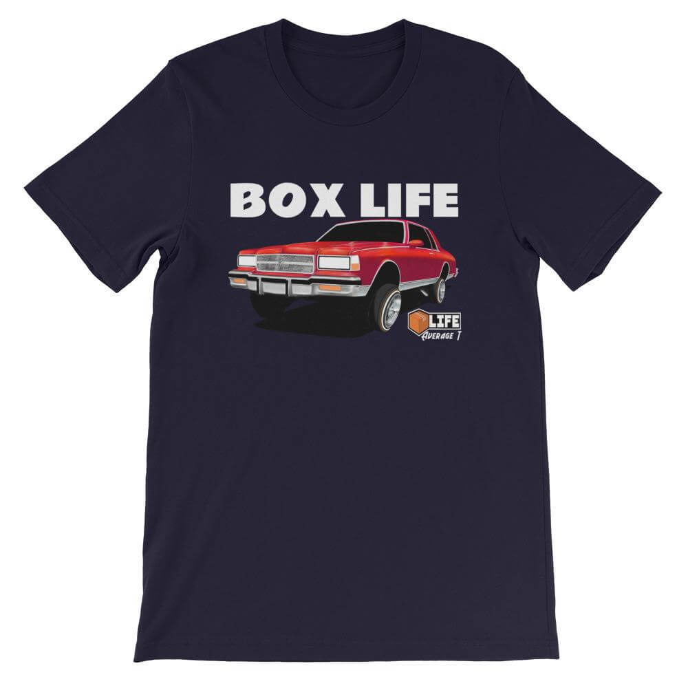 Box Chevy Life Lowrider Short-Sleeve caprice T-Shirt - AverageTApparel-