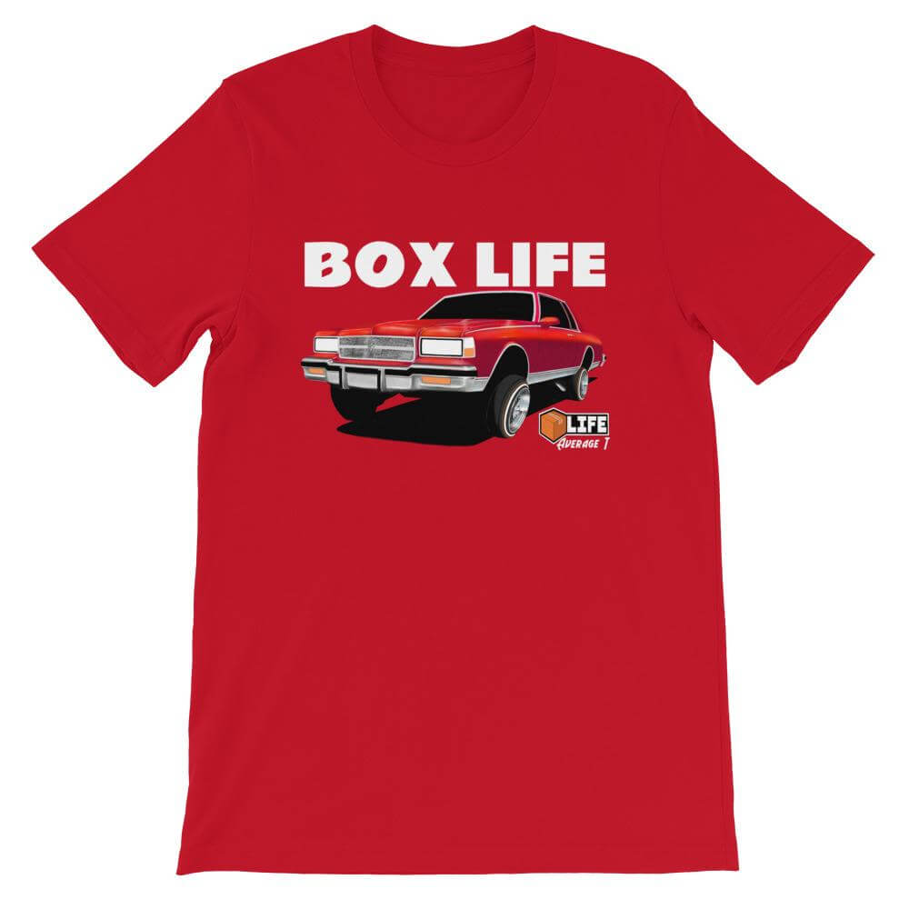 Box Chevy Life Lowrider Short-Sleeve caprice T-Shirt - AverageTApparel-