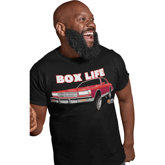 Box Chevy Life Lowrider Short-Sleeve caprice T-Shirt - AverageTApparel-