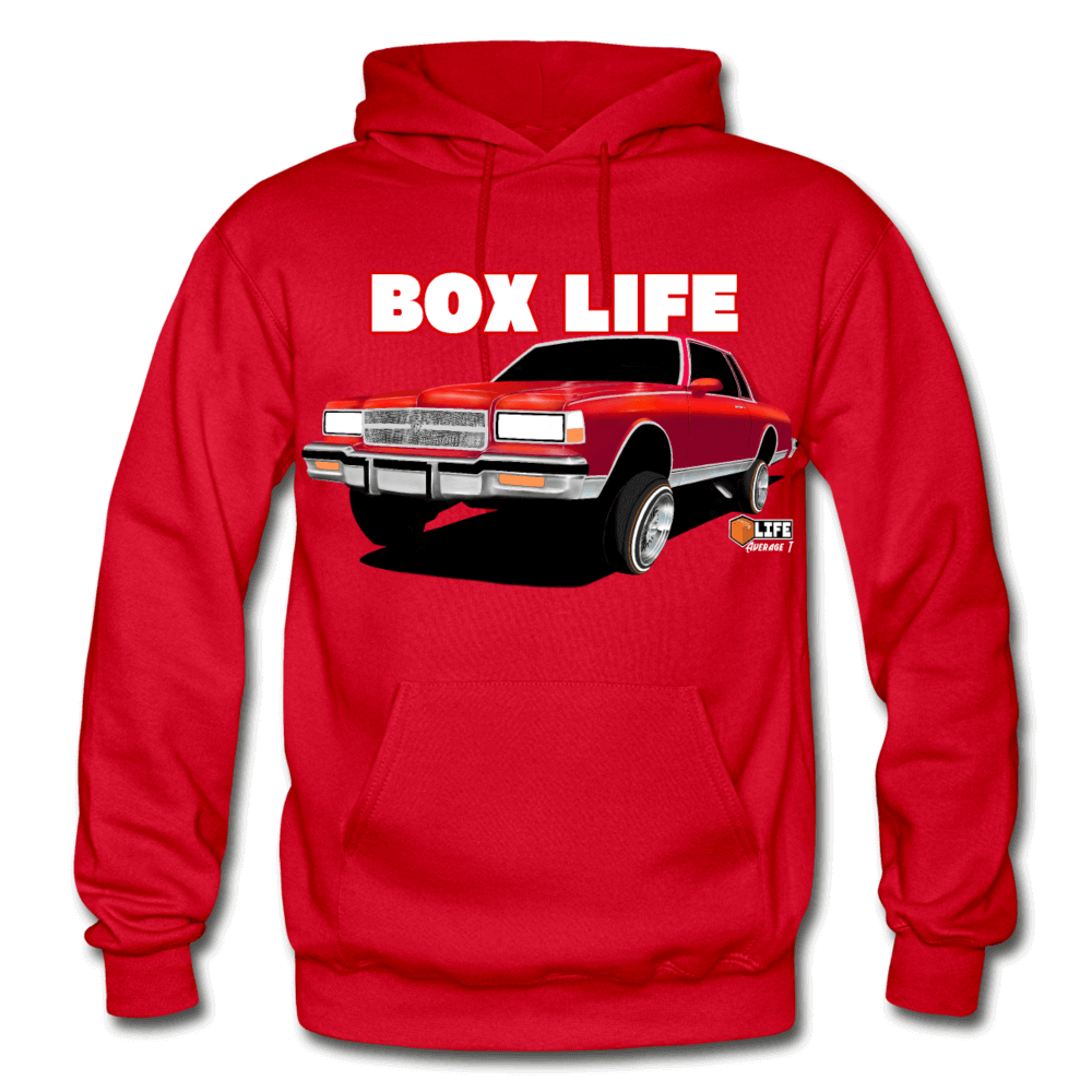 Box Chevy Life Lowrider Landau caprice Hoodie - AverageTApparel-