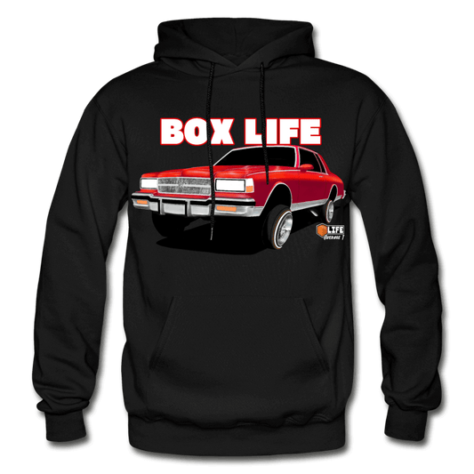 Box Chevy Life Lowrider Landau caprice Hoodie - AverageTApparel-