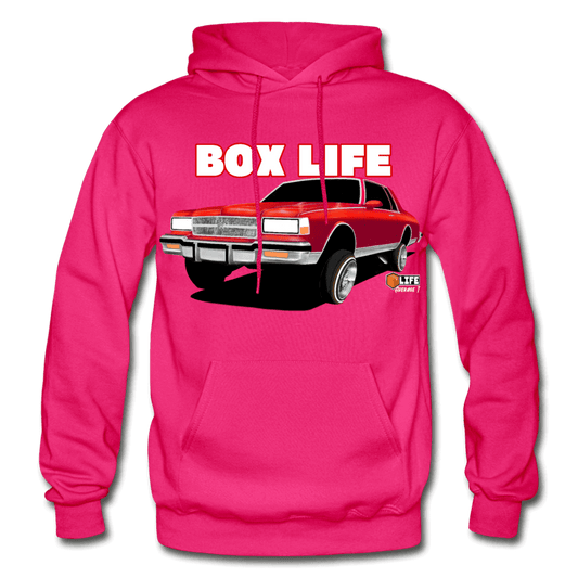 Box Chevy Life Lowrider Landau caprice Hoodie - AverageTApparel-