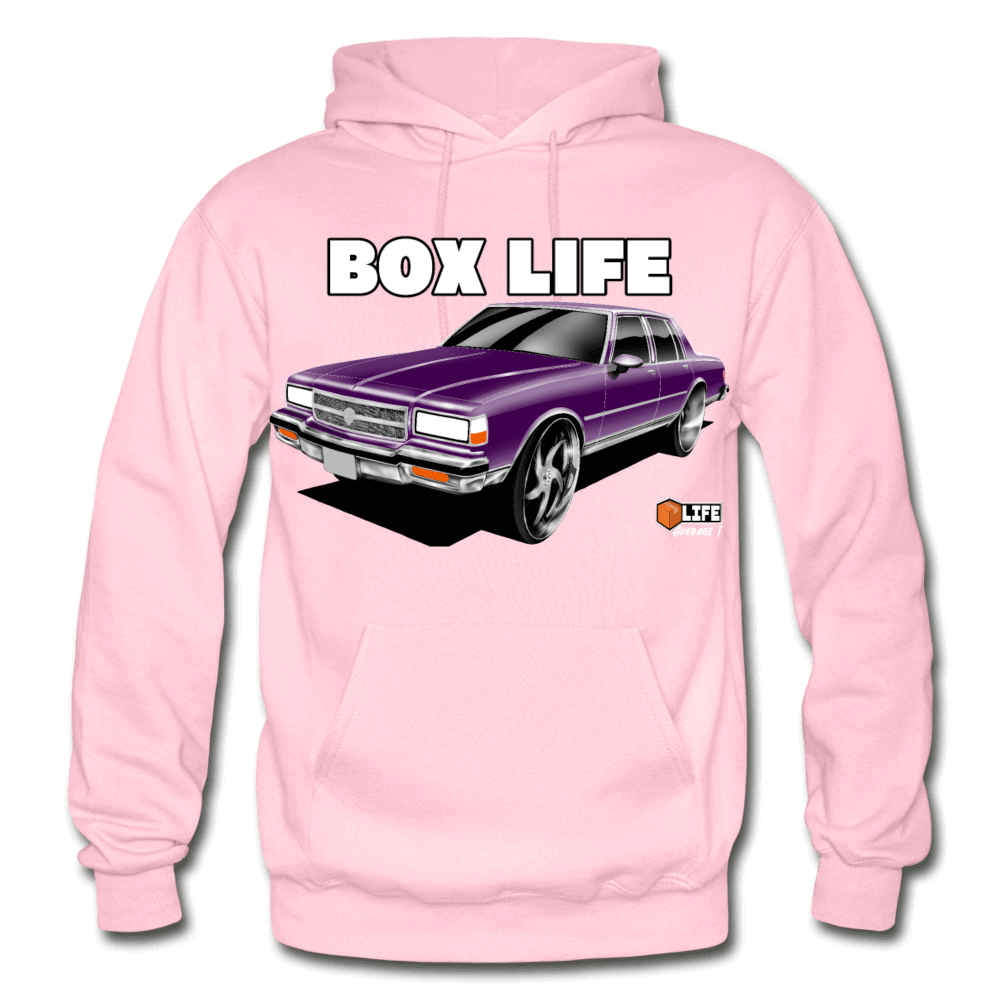 Box Chevy Life Purple Baldhead  Hoodie - light pink