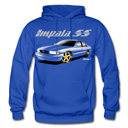 Impala SS Colored Gold Wheel Hoodie - AverageTApparel-