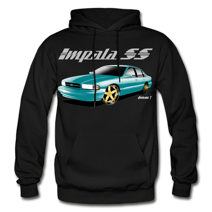 Impala SS Green Gold Wheel Hoodie - AverageTApparel-