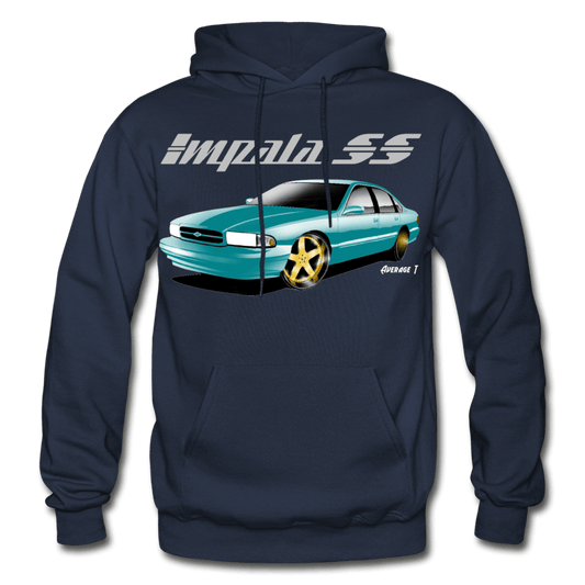 Impala SS Green Gold Wheel Hoodie - AverageTApparel-