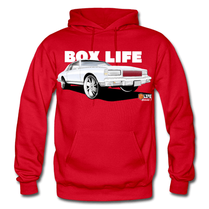 Box Chevy Life White Landau Hoodie - red