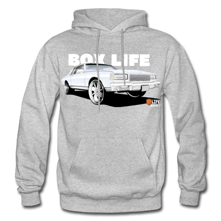 Box Chevy Life White Landau Hoodie - heather gray