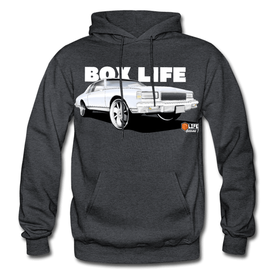 Box Chevy Life White Landau Hoodie - charcoal gray
