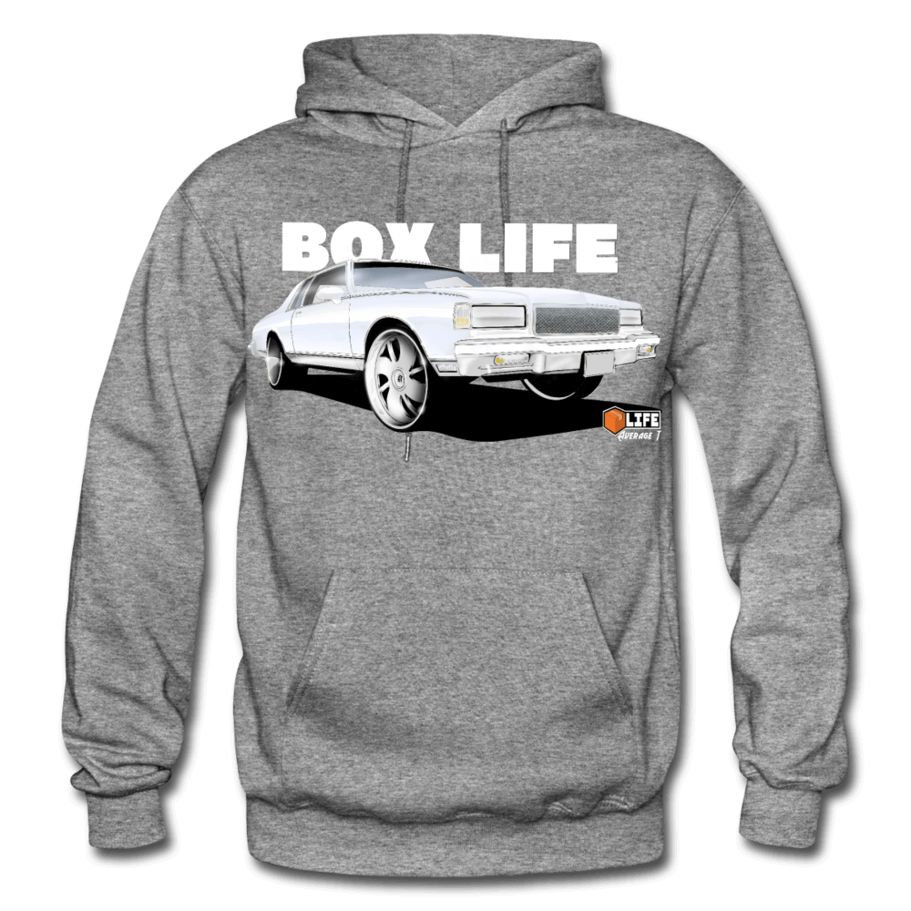 Box Chevy Life White Landau Hoodie - graphite heather