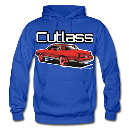Red Oldsmobile Cutlass Hoodie - AverageTApparel-