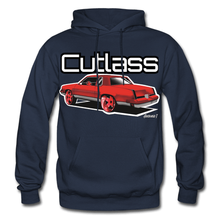 Red Oldsmobile Cutlass Hoodie - AverageTApparel-