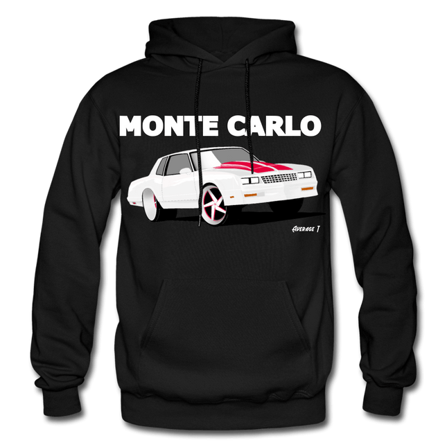 Monte Carlo SS White Hoodie - AverageTApparel-