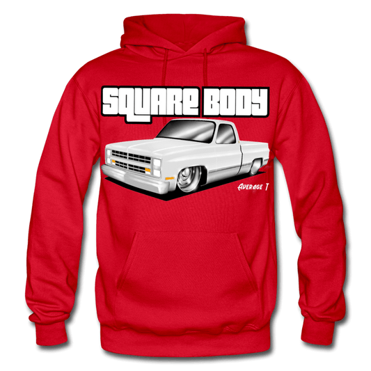 Square Body Grey, C10 Hoodie - AverageTApparel-