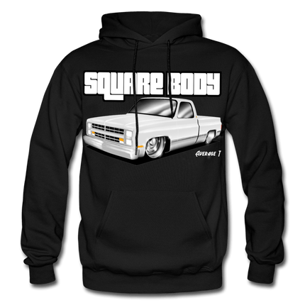 Square Body Grey, C10 Hoodie - AverageTApparel-
