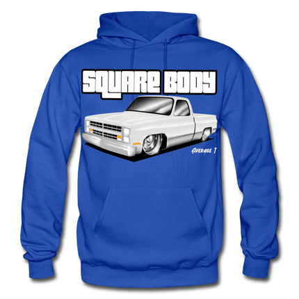Square Body Grey, C10 Hoodie - AverageTApparel-