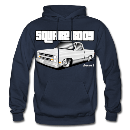 Square Body Grey, C10 Hoodie - AverageTApparel-