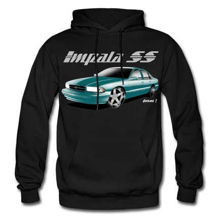 Impala SS Green Chrome Hoodie - AverageTApparel-