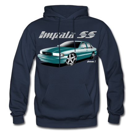 Impala SS Green Chrome Hoodie - AverageTApparel-