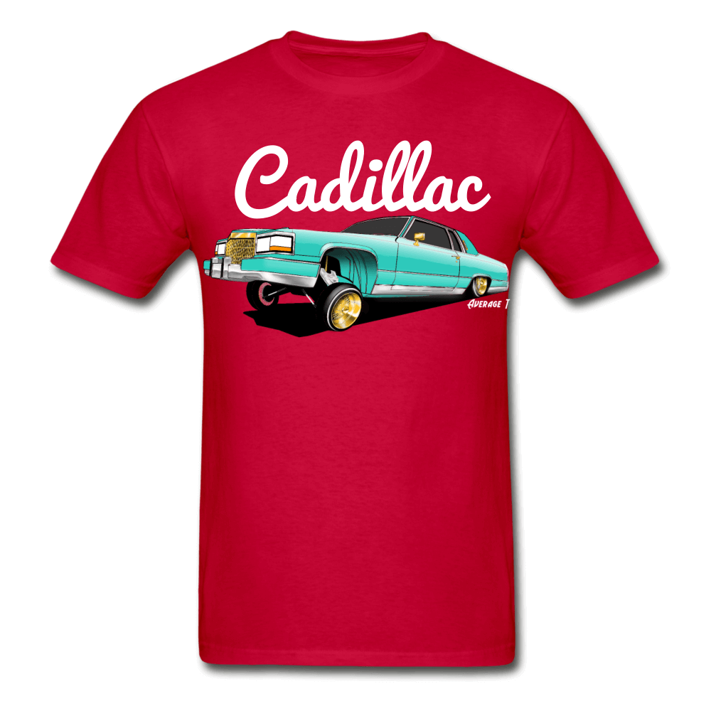Cadillac Coupe Deville Lowrider Teal T-Shirt - AverageTApparel-