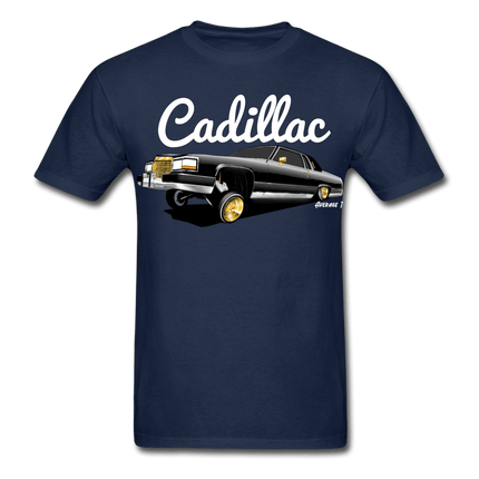 Cadillac Coupe Deville Lowrider Black T-Shirt - AverageTApparel-