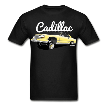 Cadillac Coupe Deville Lowrider Yellow T-Shirt - AverageTApparel-