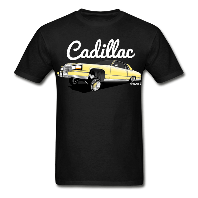 Cadillac Coupe Deville Lowrider Yellow T-Shirt - AverageTApparel-