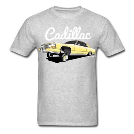 Cadillac Coupe Deville Lowrider Yellow T-Shirt - AverageTApparel-