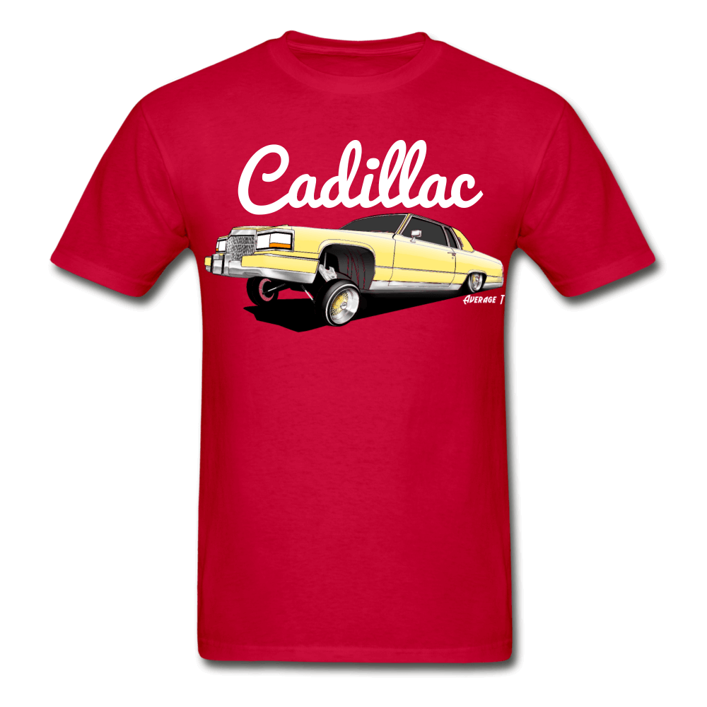 Cadillac Coupe Deville Lowrider Yellow T-Shirt - AverageTApparel-
