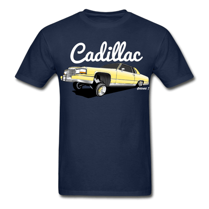 Cadillac Coupe Deville Lowrider Yellow T-Shirt - AverageTApparel-
