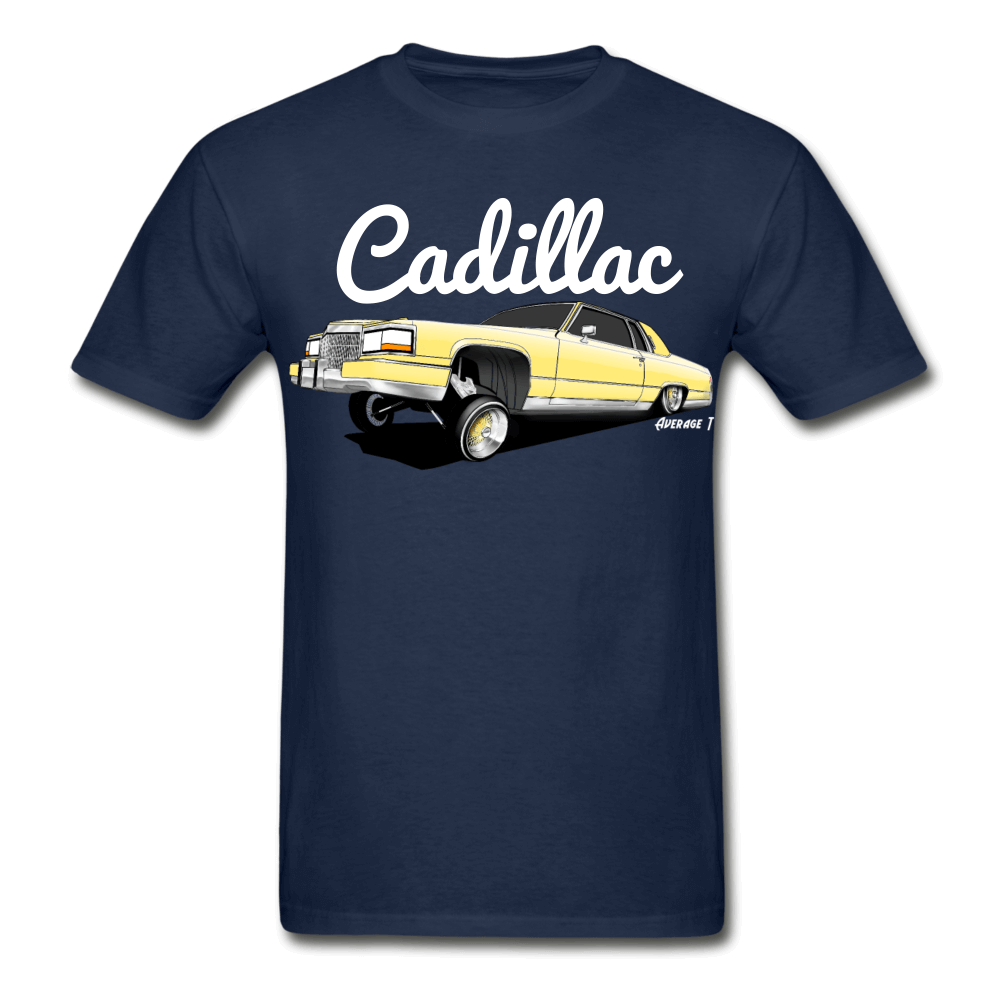 Cadillac Coupe Deville Lowrider Yellow T-Shirt - AverageTApparel-