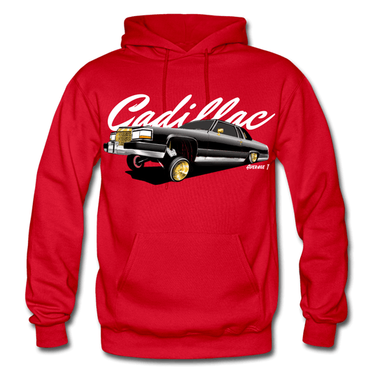 Cadillac Coupe Deville Lowrider Black Hoodie - AverageTApparel-