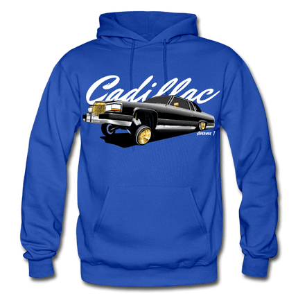 Cadillac Coupe Deville Lowrider Black Hoodie - AverageTApparel-