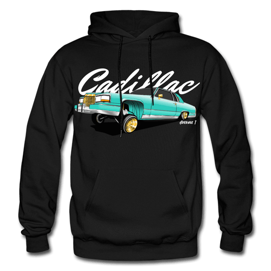 Cadillac Coupe Deville Lowrider Green Hoodie - AverageTApparel-
