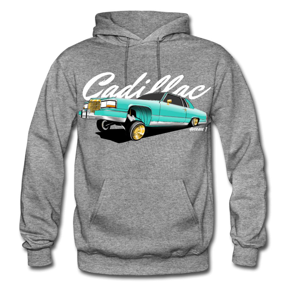 Cadillac Coupe Deville Lowrider Green Hoodie - AverageTApparel-
