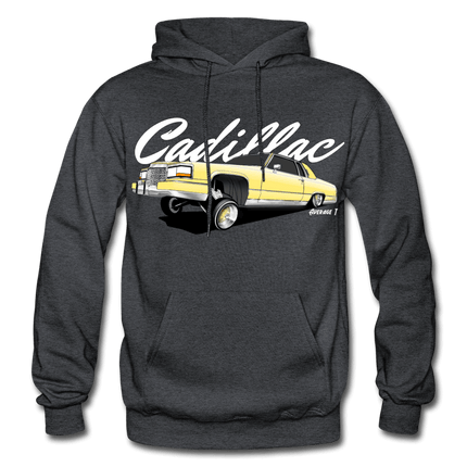 Cadillac Coupe Deville Lowrider Yellow Hoodie - AverageTApparel-