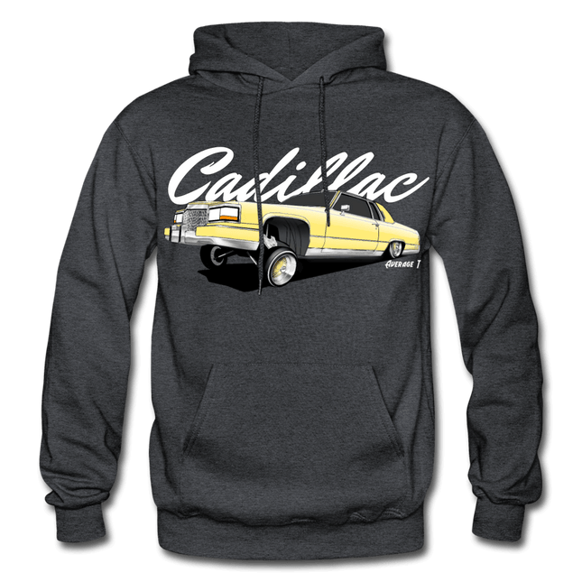 Cadillac Coupe Deville Lowrider Yellow Hoodie - AverageTApparel-