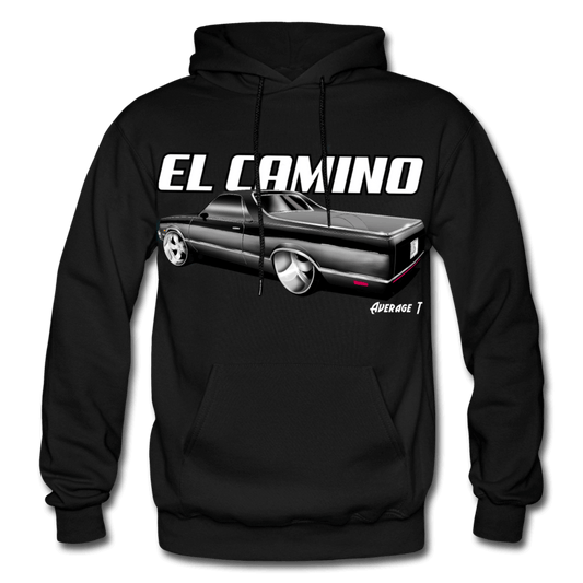 Chevy El Camino Black Hoodie - AverageTApparel-