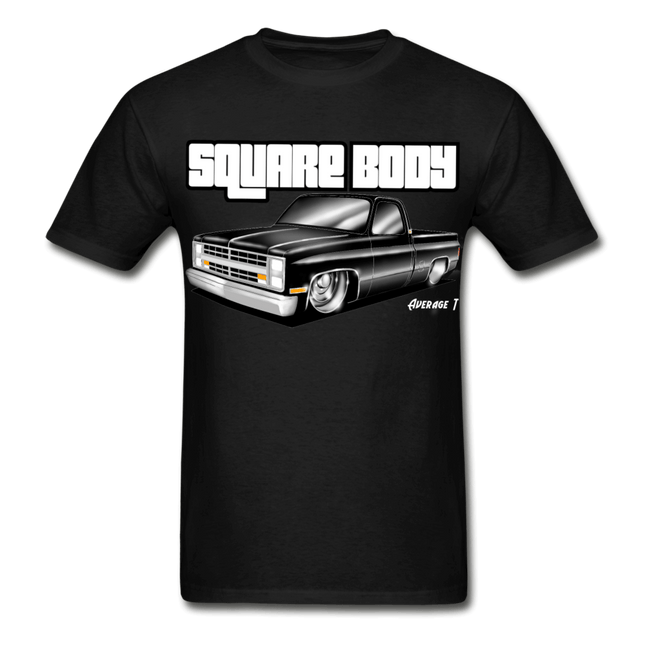 Black Squarebody T-Shirt - AverageTApparel-