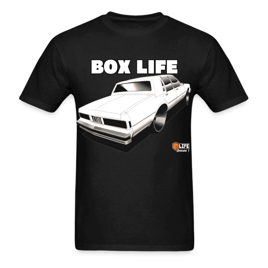 Box Chevy Life White LS Brougham T-Shirt - AverageTApparel-