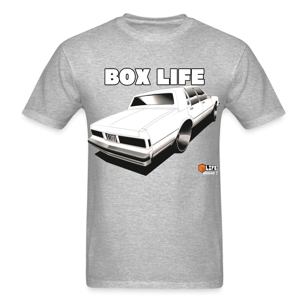 Box Chevy Life White LS Brougham T-Shirt - AverageTApparel-