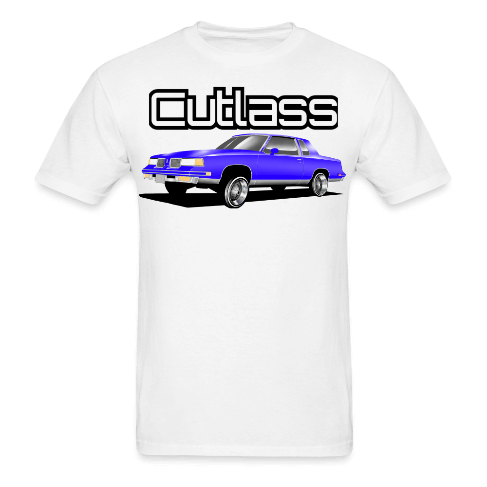 Oldsmobile Cutlass Lowrider Blue T-Shirt - AverageTApparel-