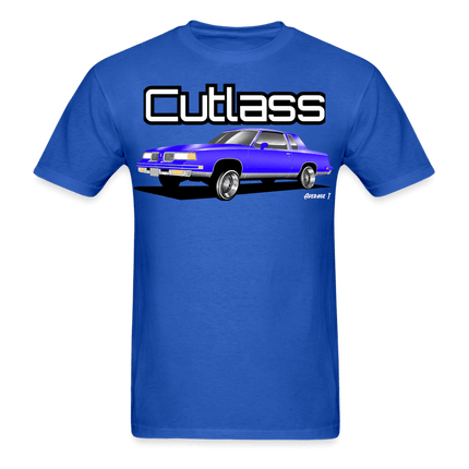 Oldsmobile Cutlass Lowrider Blue T-Shirt - AverageTApparel-