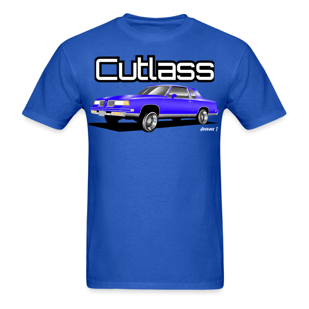 Oldsmobile Cutlass Lowrider Blue T-Shirt - AverageTApparel-