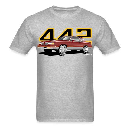 442 Cutlass Burgundy T-Shirt - AverageTApparel-