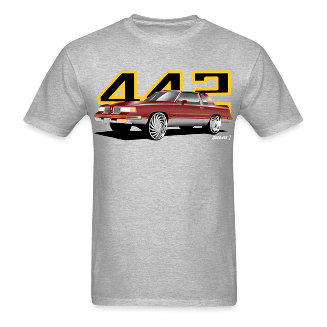 442 Cutlass Burgundy T-Shirt - AverageTApparel-